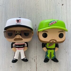Funko Pop! NASCAR Dale Earnhardt Collectible Figures Set of Two